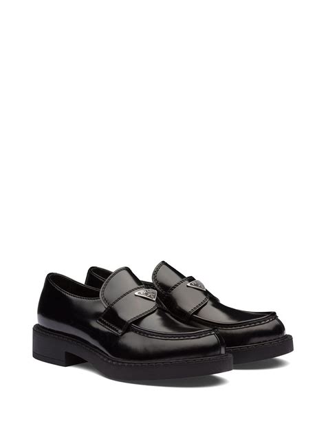 prada chunky heel loafer